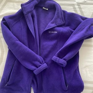 Columbia Purple Zip-Up Fleece